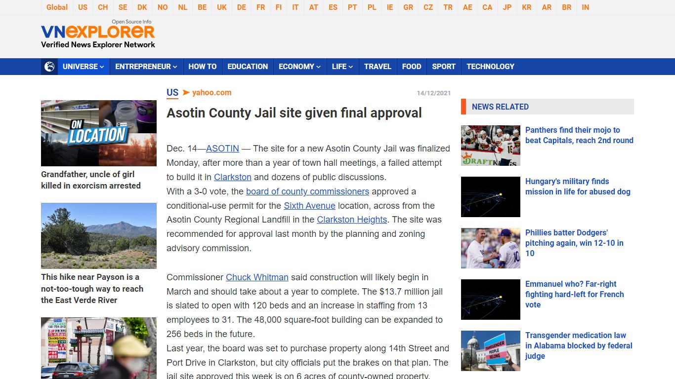 Asotin County Jail site given final approval